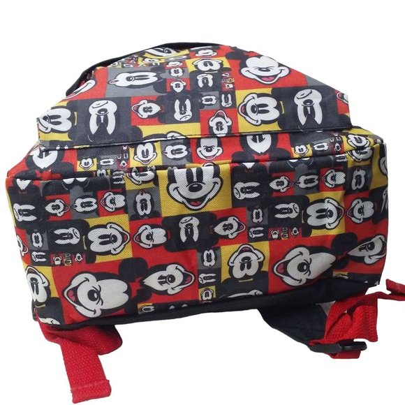 Walt Disney World Mickey Mouse Graphic Backpack Tote Utility Bag Zip Pockets - Picture 6 of 10